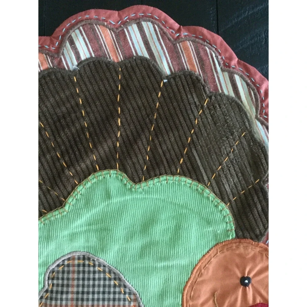 NEW Pottery Barn Set Of 2 Thanksgiving Turkey Placemats, HTF (A)